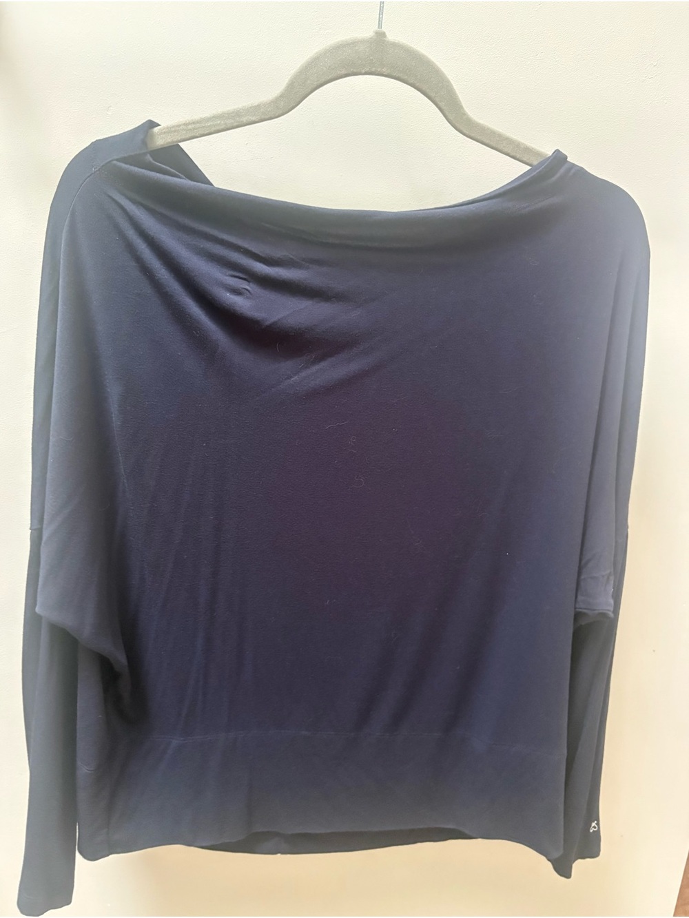 Stella & Dot Navy Triple Take Long-Sleeve Top